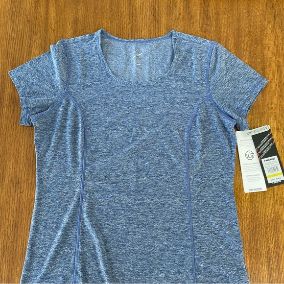 Head Dri Fit Tee Shirt size Slim Large Blue - Picture 2 of 16
